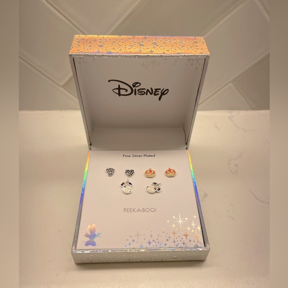 Disney Jewelry - NWT Disney Halloween Minnie Mouse silver plated earrings